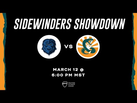 Seattle Tempest vs. Arizona Sidewinders - 3/12/22 at 6p MST - WUL Regular Season