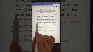 Easiest real estate exam math question you’ll see. Let’s solve it together! #practicequestions