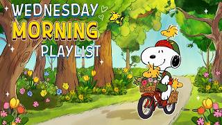 Wednesday Morning Playlist with Snoopy🌻✨🚴‍♂️| Relaxing Summer Jazz Playlist to Refresh your Mood