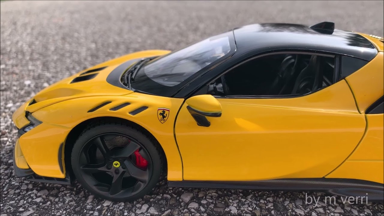 Ferrari SF90 xx stradale giallo Modena (burago) - YouTube
