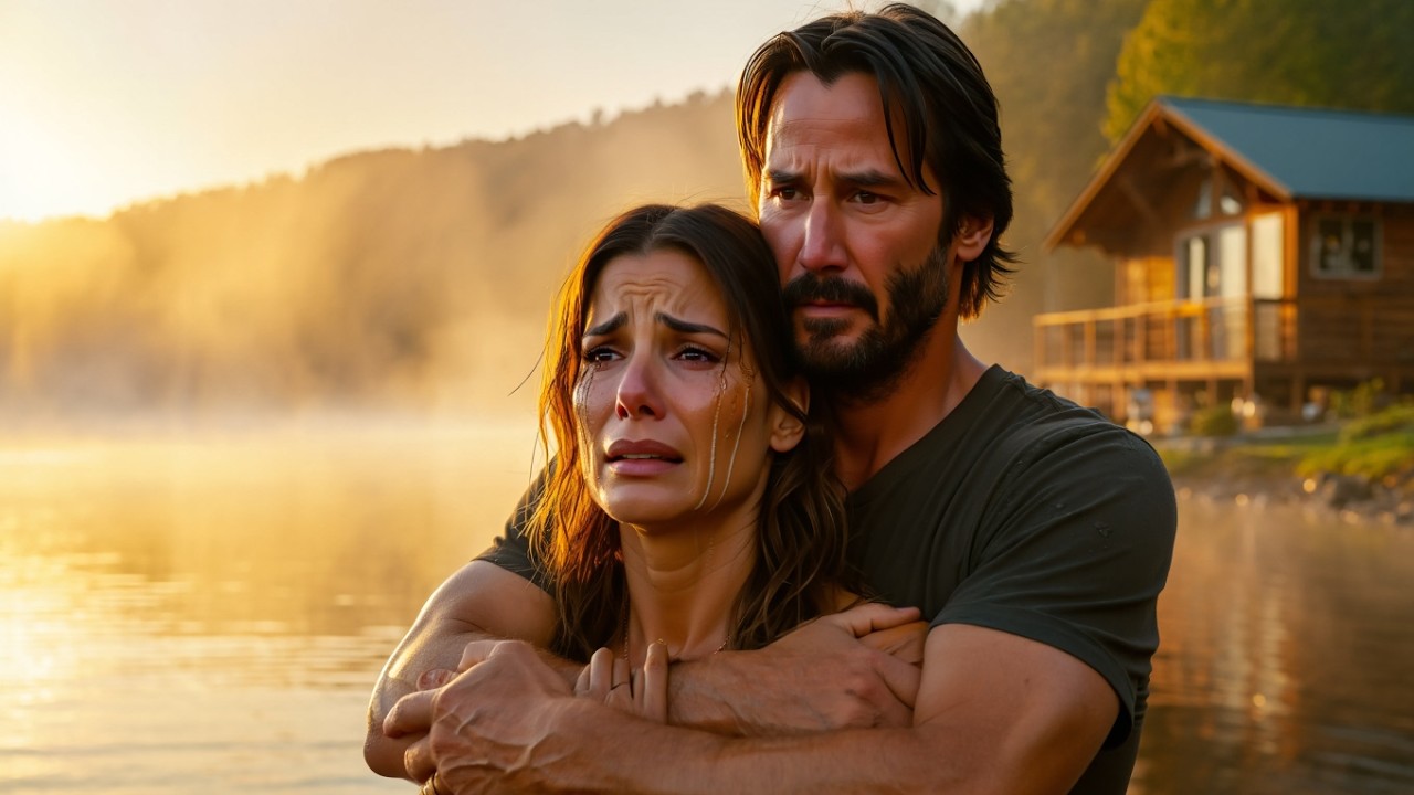 Sandra Bullock Broke Down In Keanu Reeves’ Arms — What Happened Next Melted Everyone