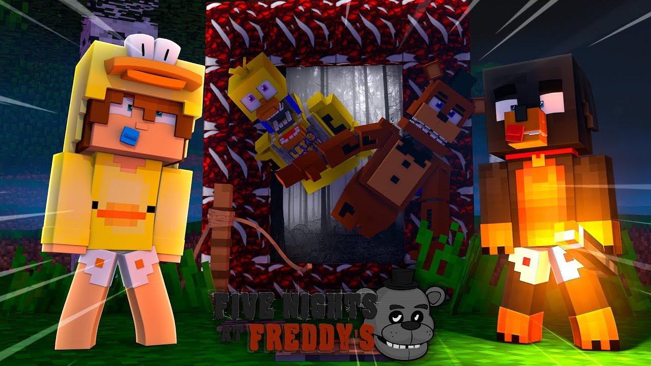 Minecraft - HOW TO BUILD A PORTAL TO FIVE NIGHTS AT FREDDY'S HOTEL