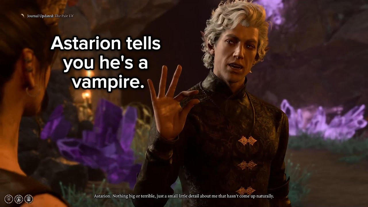 Astarion Tells You He's A Vampire | Baldur's Gate 3 Secrets & Rare Events