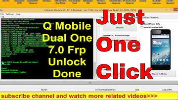 Qmobile Dual One password Frp unlock Android 7.0 With cm2 tool | gsm Indus
