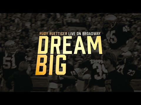 Dream Big: Rudy Ruettiger Live on Broadway Trailer (On Amazon Prime) video thumbnail