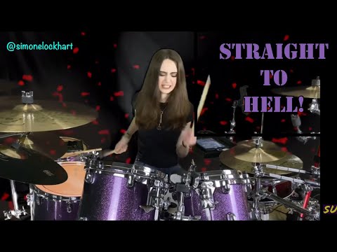 Ozzy Osbourne ∞ Straight to Hell ∞ Drum Cover By Simone Lockhart