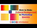 How to add Colored Background in Photoshop