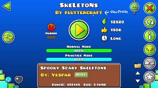 Geometry Dash-SkeLetoNs by Fluttercraft screenshot 5