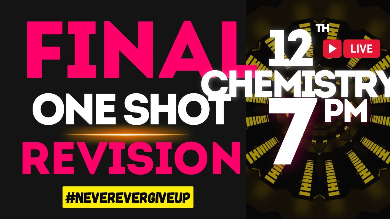 12th chemistry sureshot important 2,3,5 marks OneShot | 12th chemistry important questions 2024