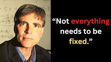 NOT EVERYTHING NEED TO BE FIXED| THE LAST LECTURE | RANDY PAUSCH|