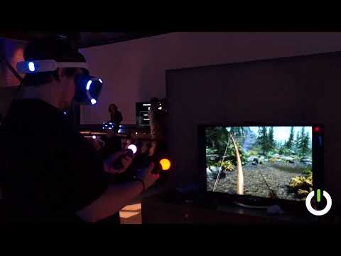 Skyrim VR (Bethesda) PSVR Move Controller Smooth Locomotion Gameplay