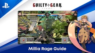 Guilty Gear -Strive- Beginner's Guide - How to Play Millia Rage | PS CC