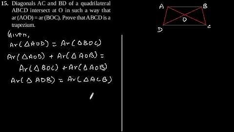 CBSE Class-9 Maths NCERT solution - Areas of Parallelograms and Triangles - Exercise 9.3-Problem 15