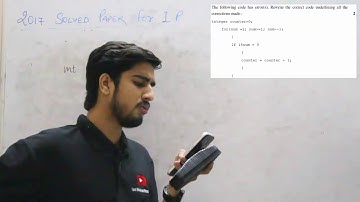 Information Practices  CBSE Board paper 2017 Part 4 Solved by Tech Shubham