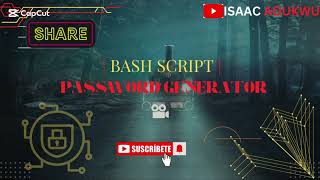 Password Generator | Bash script | Kali linux | Cyber security Practice