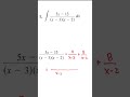 1.1 Fracciones Parciales: Factores Lineales Diferentes PARTE 1