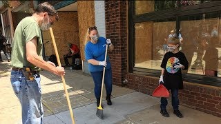 Community cleans up Greensboro after protests | After GMS is LIVE