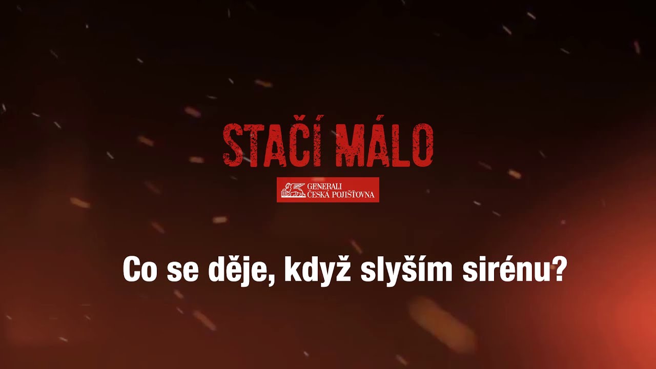 STAČÍ MÁLO - Co znamenají varovné sirény a signály