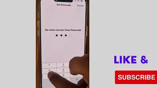 Lock Screen Time Setting with Passcode on iPhone