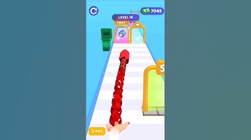 Roof Rails Gameplay Level 18 ||#funny#ytshorts#3dgamedevelopment