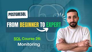 PostgreSQL Course 26: Monitoring in PostgreSQL | مراقبة أداء PostgreSQL #sql #postgresql #2026