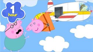 daddy pig falls out airplane peppa pig full episodes 1 hour