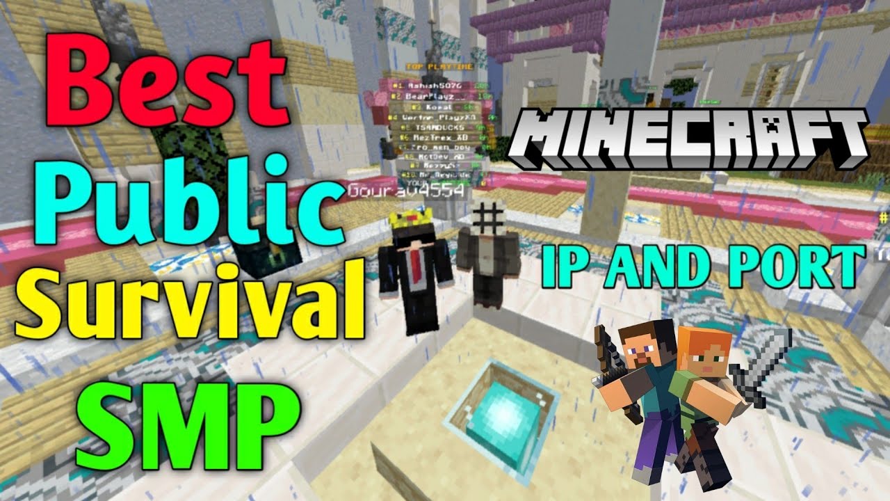🎉 Join Best Survival Public Smp Server For Minecraft 🏮 | Java + PE | 24 ...