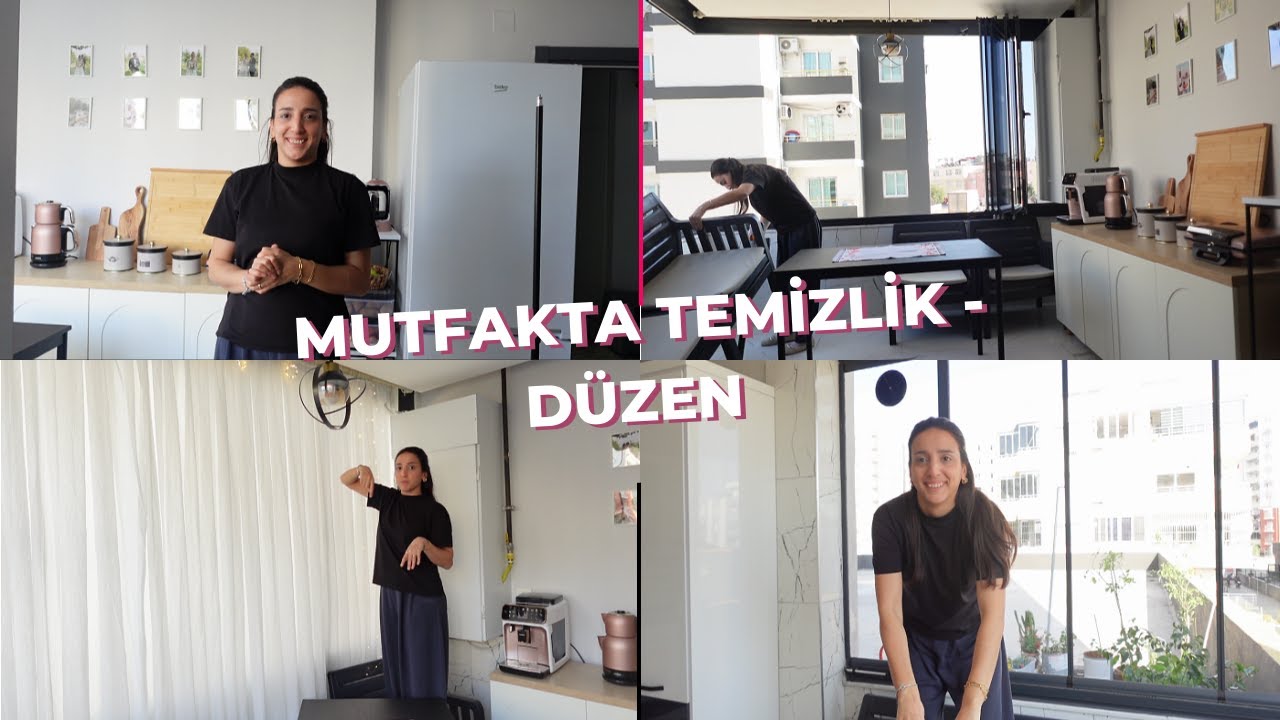 Mutfakta Temizlik ve Düzen İşleri 🪣 perde ledler, cam silmek, dolap içleri 🤌🏼