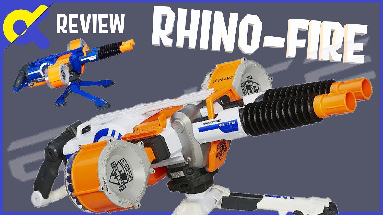 REVUE] Nerf Elite XD Rhino-Fire  UNE MITRAILLEUSE ANTI-AÉRIENNE NERF !!!  (français) 