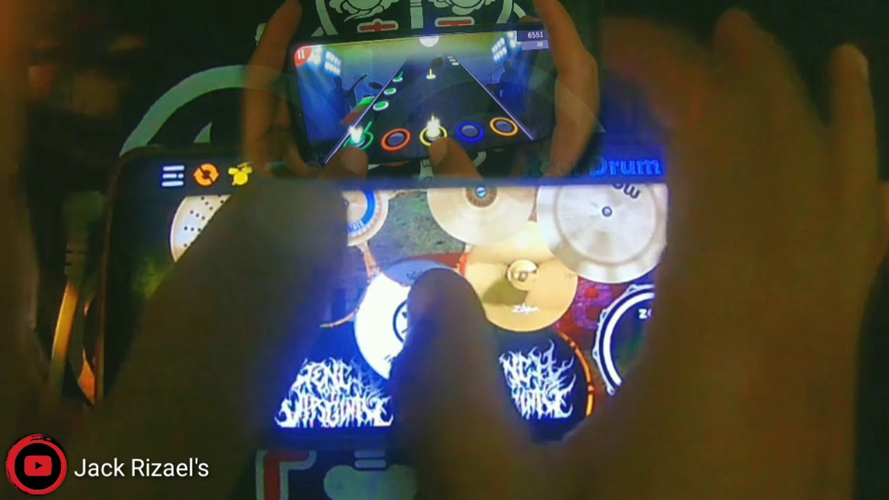 Musik cover Guitar flash+RealDrumm Mind Flow-break me out 🤟ROCK🤟