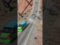 Cars vs 2 Giant Hammers vs Downhill Road - BeamNG.drive