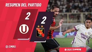 Universitario vs FBC Melgar highlights (2-2) - Primera División