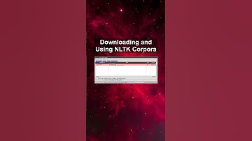 Downloading and Using NLTK Corpora #ai #artificialintelligence #machinelearning #aiagent Downloading