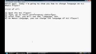 How to change language on VLC Media Player - Tutorial