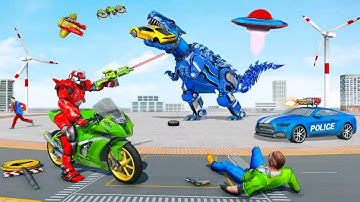 Police Dino Robot Car Game 3D - Robot Game - Android Gameplay