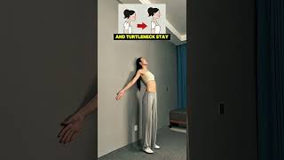 4 Wall Moves to Fix Posture &amp; Look Younger (No Equipment) #motivation #weightlossjourney