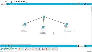 Connecting Simple Network with Hub Device using Packet tracer screenshot 2