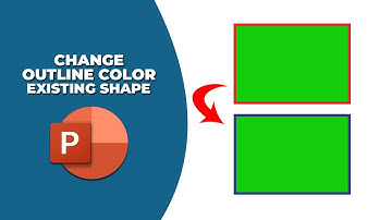 How to change the outline color of an existing shape in PowerPoint