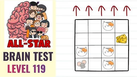 Brain Test All Star Level 119 | The mouse must reach to the cheese | Walkthrough