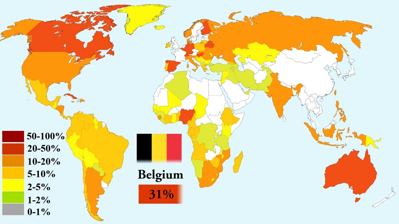 Least Religious Countries (Atheist + Irreligion)