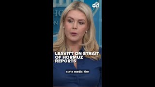 Leavitt says Iran media reports on Strait of Hormuz are false