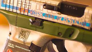 The Nations first Graffiti Glock Subway Car " Writers Bench" Homage
