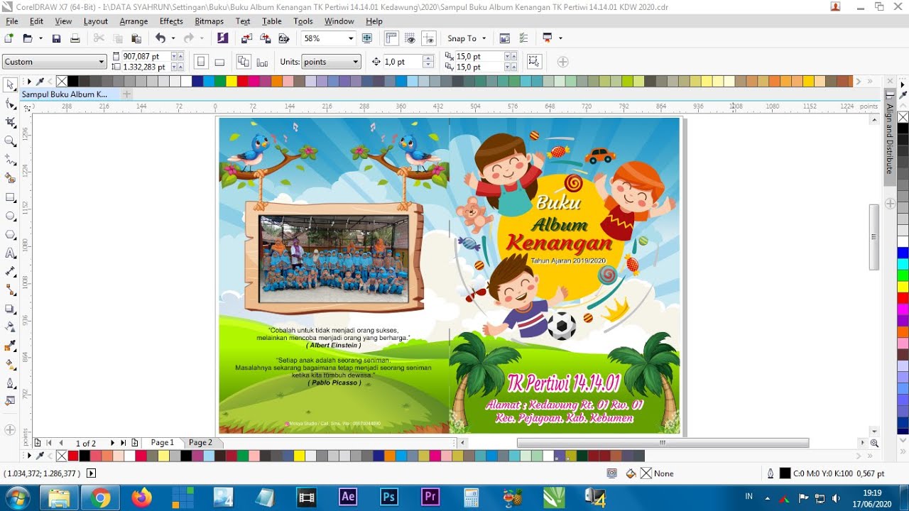 Projects Kover Buku Album Kenangan TK Pertiwi 14.14.01 - YouTube