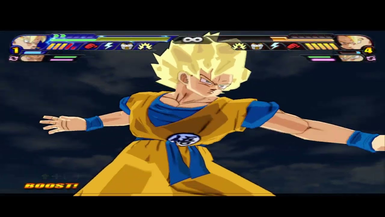 Db Bt3 Goku mid & teen Gohan & vegeta red potara Vs fusion team & Goku ssj4 vegeta ssj4(red potara)