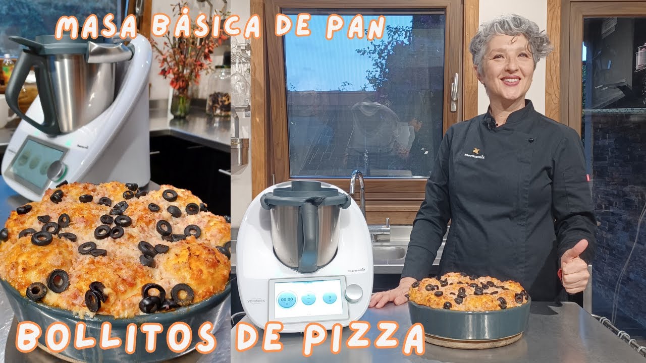 🍕 BOLLITOS DE PIZZA 🍕🥖 MASA BÁSICA DE PAN  #3 🍞 con Thermomix® #TM6 #TM5 #TM31 🔝