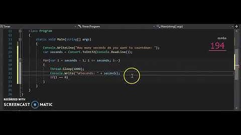 How to make a Seconds Countdown Timer in C#
