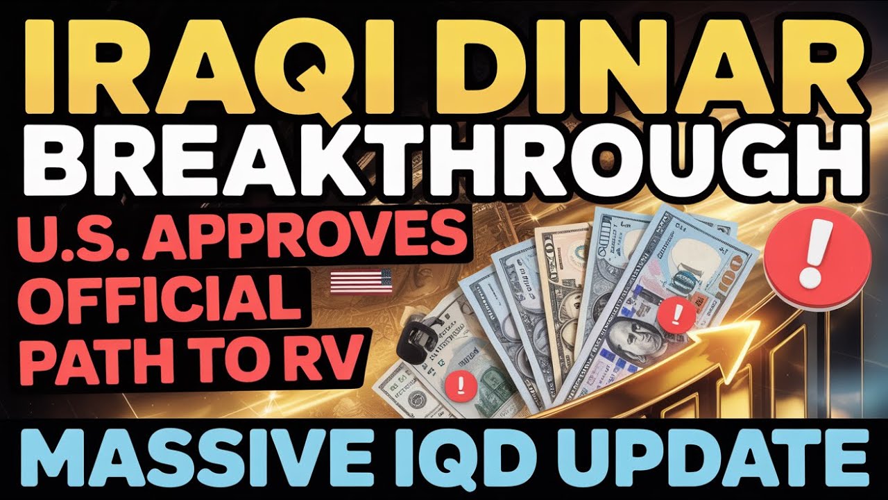 Iraqi Dinar Breakthrough U.S. Approves Official Path to RV  Massive IQD Update