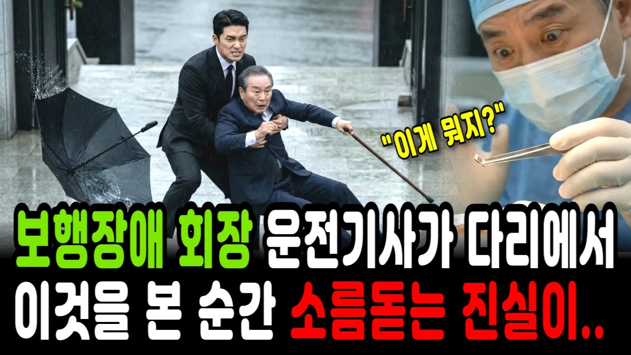 교통사고로 다리를 다쳐 보행장애가 생긴 대기업 회장. 운전기사가 다리에서 이것을 본 순간 소름돋는 진실이 밝혀집니다.ㅣ노후사연ㅣ감동사연ㅣ사연라디오ㅣ오디오북