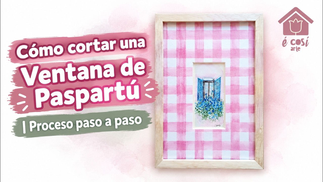 Cómo Cortar Ventana Paspartú Paso a Paso | Guía Fácil para Enmarcar Cuadros