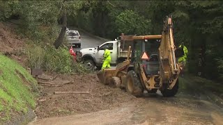 Residents in area of rural Woodside advised to evacuate due to mudslide danger